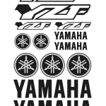 Yamaha YZF - Motociklų lipdukų rinkinys