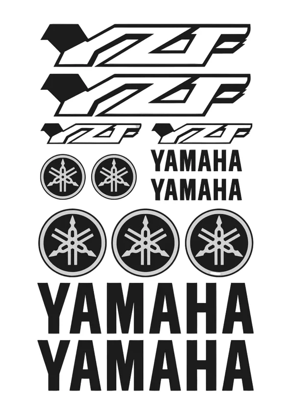 Yamaha YZF - Motociklų lipdukų rinkinys